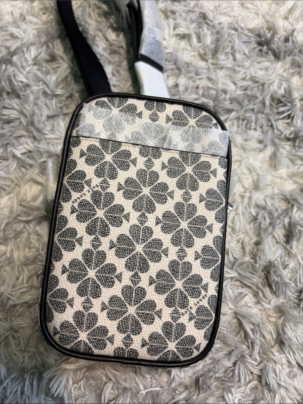 kate spade black & cream floral crossbody pouch - Picture 3 of 3